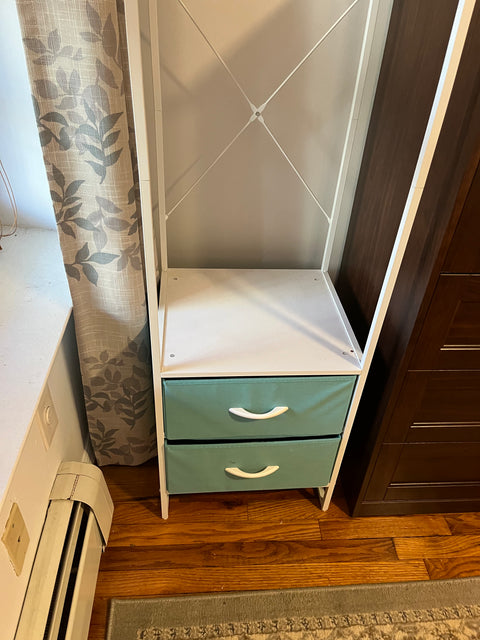 Sorbus Clothing Rack with 2 Drawers