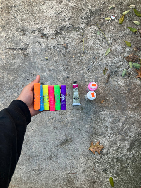 Bunch of Tempera Paints