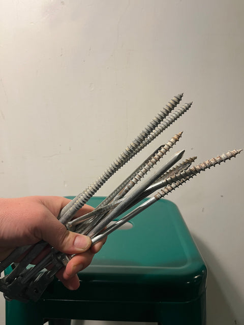 Set of Huge Screws
