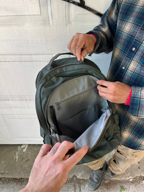 Away Olive Green Backpack