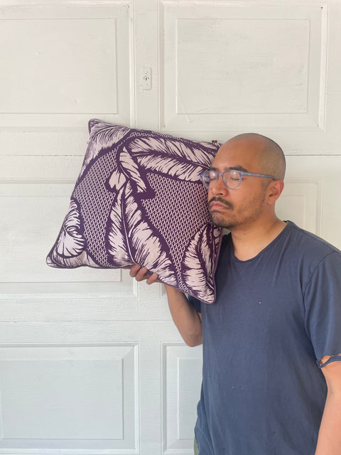 Eva Sonaike Plant Print Pillow