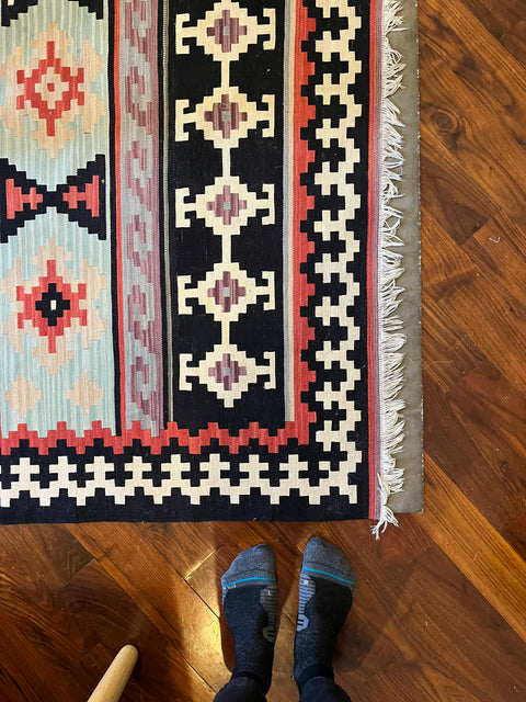 Giant Colorful Patterned Area Rug, 8x10ft