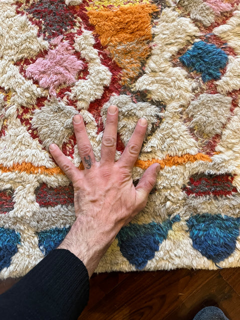 nuLOOM Hand Tufted Moroccan Helaine Shaggy Area Rug, 5x8ft