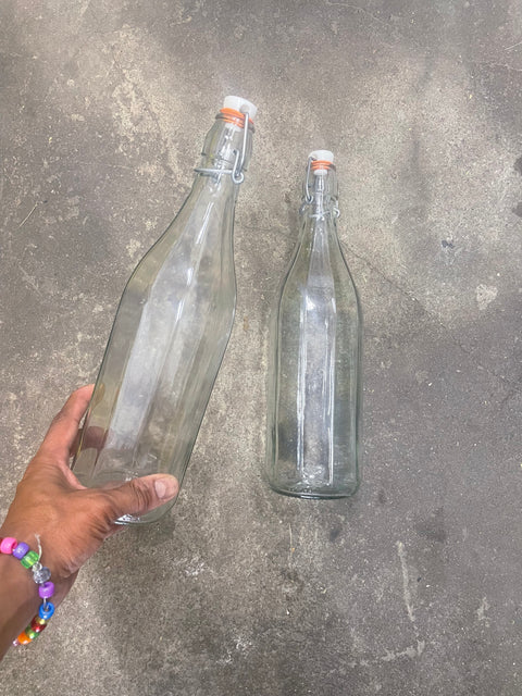 2 Large Resealable Water Bottles