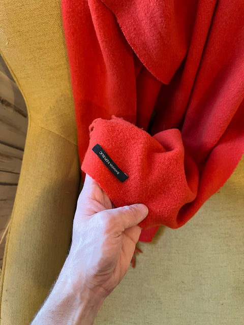 Super Soft Banana Republic Wool Blend Red Scarf