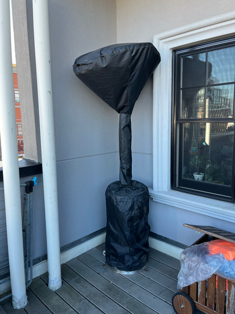 Patio Heater & Cover (Top Shield Slightly Bended)