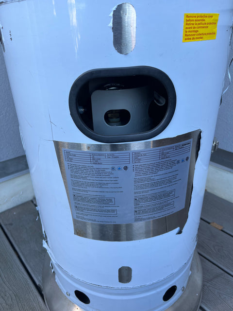 Patio Heater & Cover (Top Shield Slightly Bended)