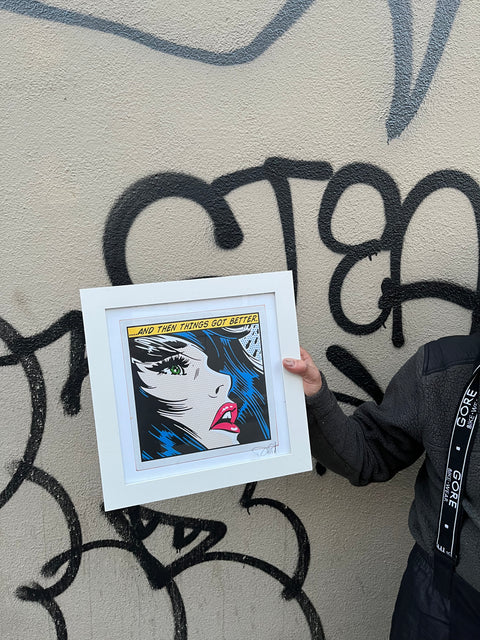 "...And Then Things Got Better" Pop Art Framed Print