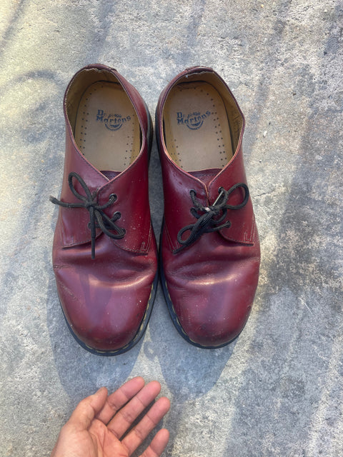 Dr. Martens Red Burgundy Shoes, Size US 11M or 45 EU