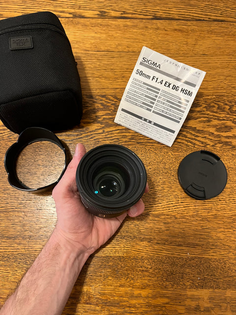 Sigma F1.4 EX DG HSM Lens In Excellent Condition