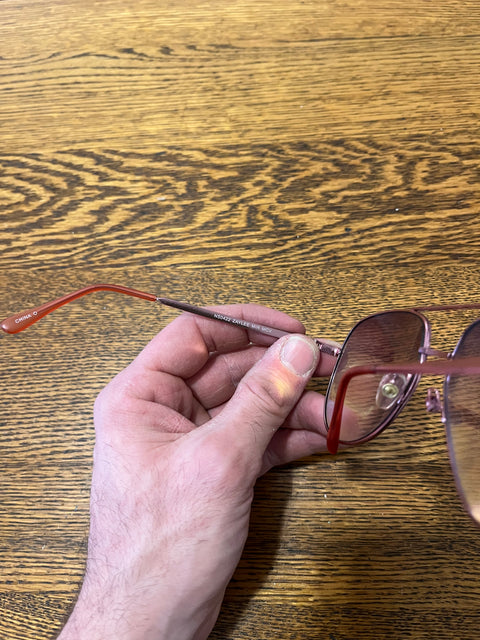 Foster Grant Zaylee Pink Metal Aviator Frames Sunglasses
