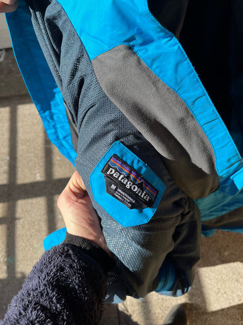 Like New Patagonia Waterproof Blue Jacket, Size Men M