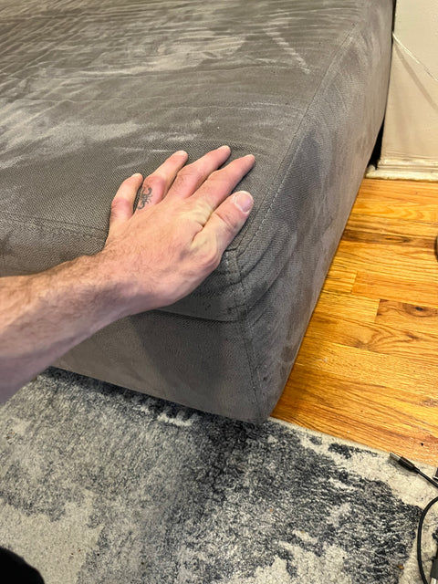 Comfy Sofa / Day Bed, L75xW38xH16" (Some Small Stains)