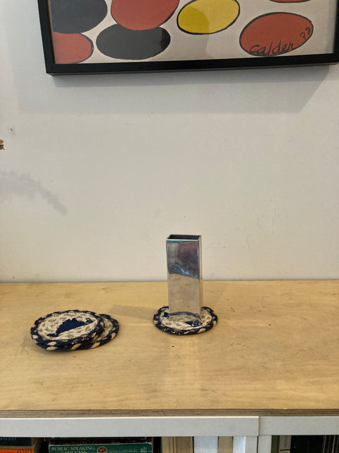 Rectangular Metal Vase