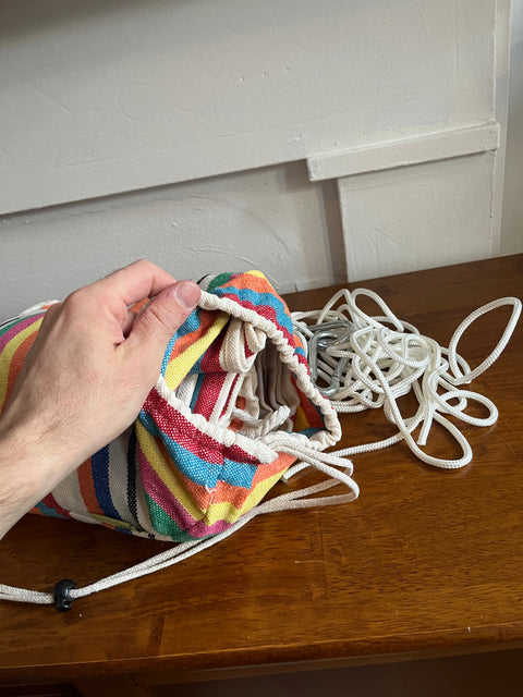 Like New Rainbow Cotton Hammock