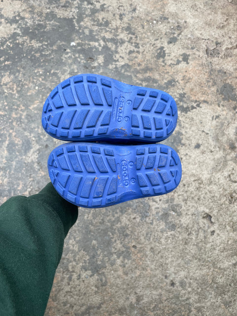 Blue Crocs, Sz 6c