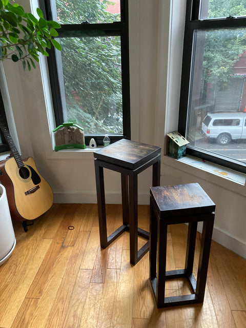 Set of Wood Pedestals