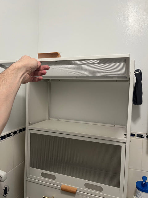 Very Convenient Over Toilet Storage Cabinet, W24xD10xH69"