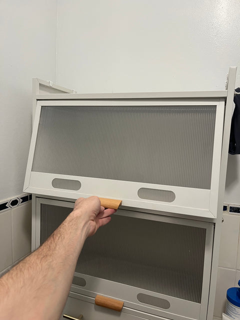 Very Convenient Over Toilet Storage Cabinet, W24xD10xH69"
