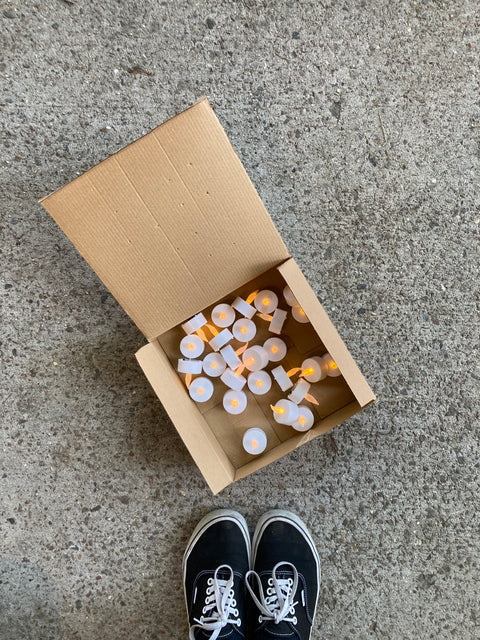 A Bunch Of Flameless Tea Lights