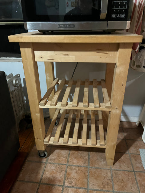 IKEA BEKVÄM Kitchen Cart, W24xD19xH34"