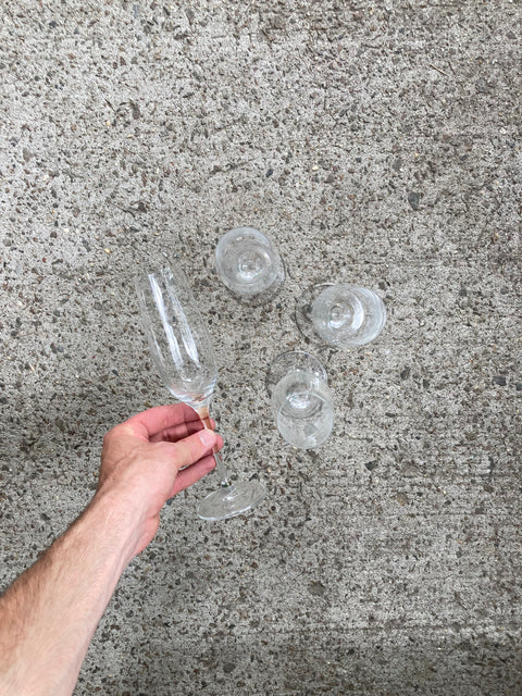 4 Champagne Flutes
