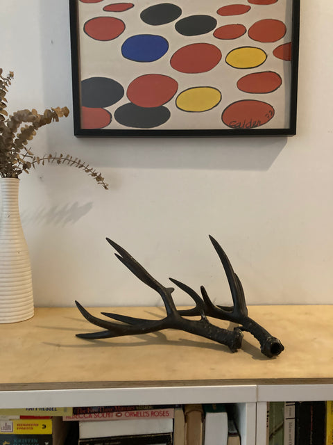 2 Metal Deer Antlers