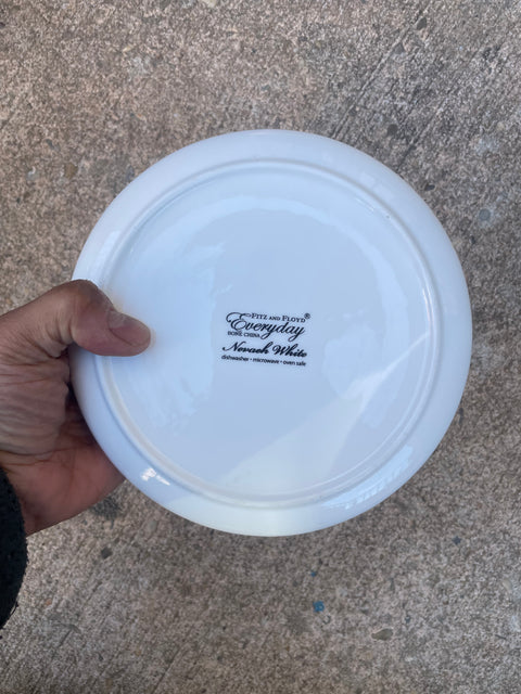 Fitz & Floyd Classic White Dinner Plates