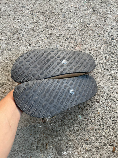 Project Cloud Birk-like Suede Sandals, Sz 9f 40eu