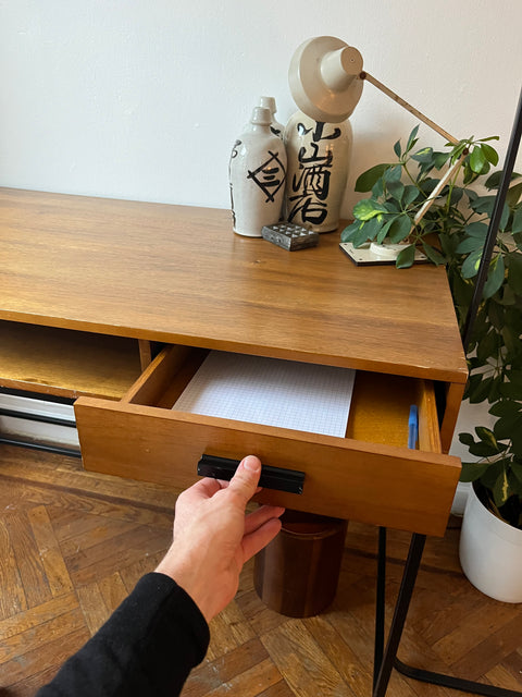 Harless Desk Modern Writing Desk With Storage Drawer, W48xD24xH31"