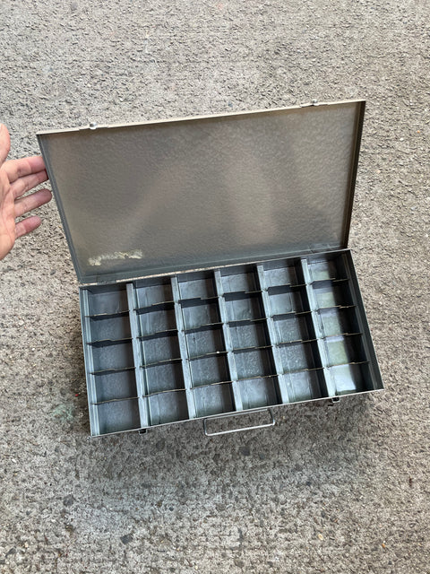Vintage Brumberger Metal Storage Case