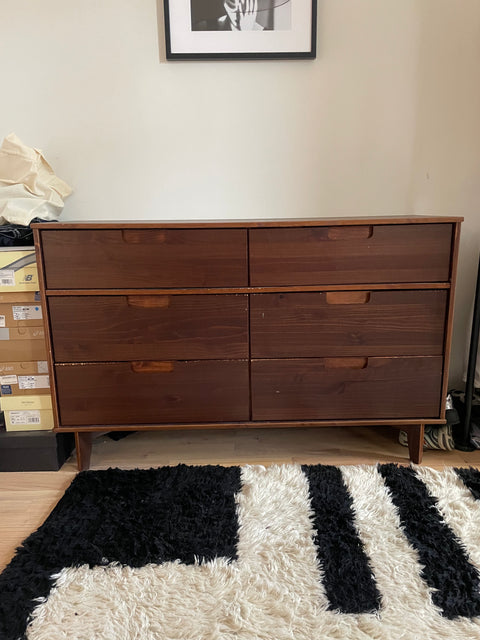 Modern Wooden Dresser, 28"x50"x15"