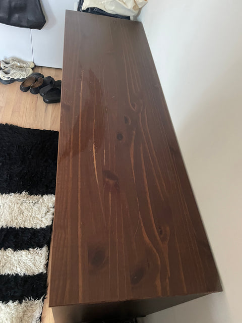 Modern Wooden Dresser, 28"x50"x15"