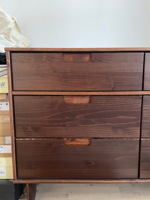 Modern Wooden Dresser, 28"x50"x15"