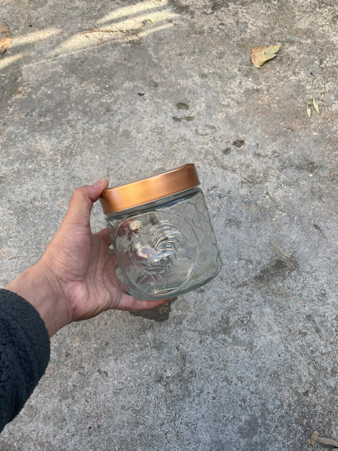 Nice Jar with Brass-esque Lid