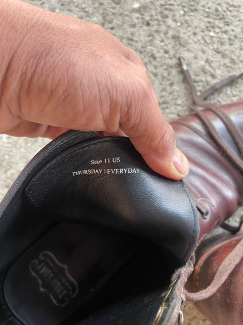 Thursday Brown Leather Boots, Sz 11