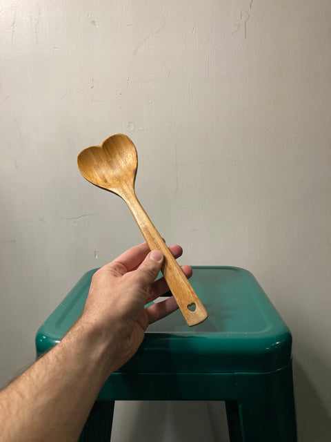 Heart Shape Wood Spoon