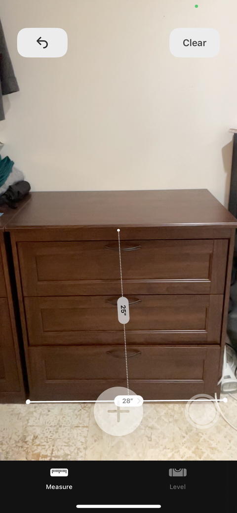 Wooden Three-Drawer Dresser, 32x32x16”
