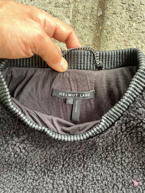 Helmut Lang Fleece Sweater, Sz S