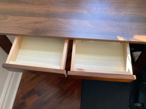 Cute Brown Wooden Desk, W39xD22xH30"