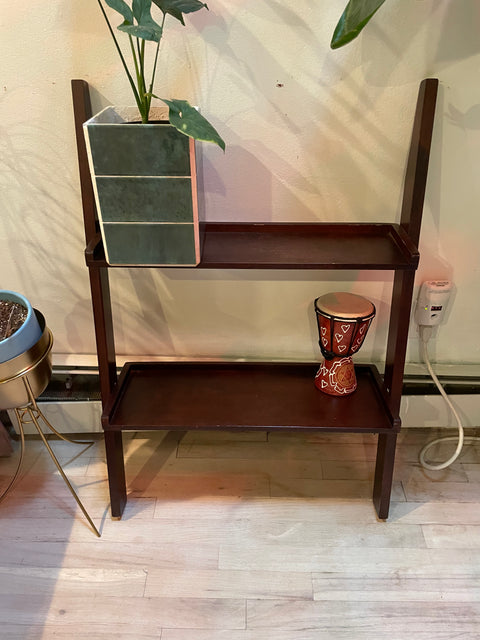 Brown Ladder Shelf, W24xD6.5xH38"