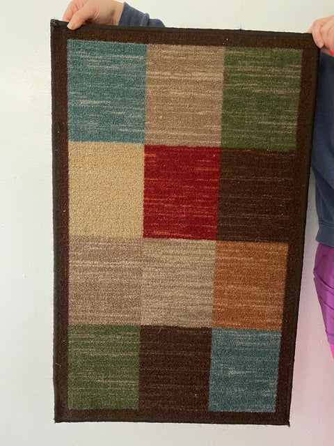 Colorful Squares Door Mat