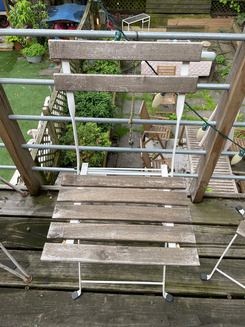Two IKEA Folding Outdoor Bistro Chairs