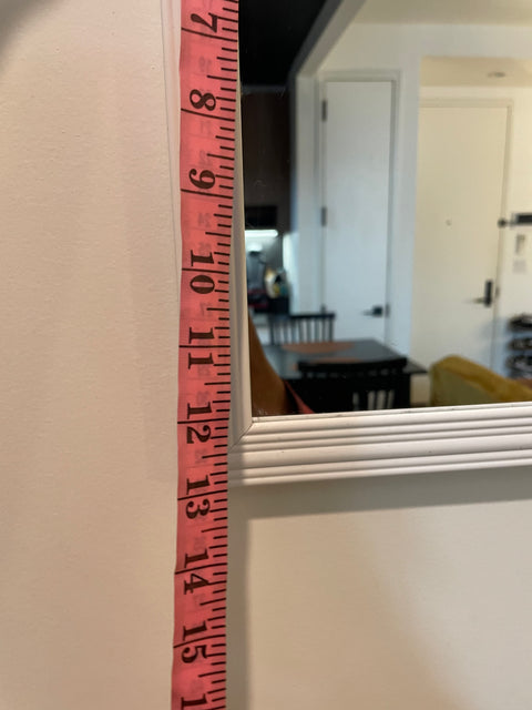 Another White-Trimmed Wall Mirror, 50x13"