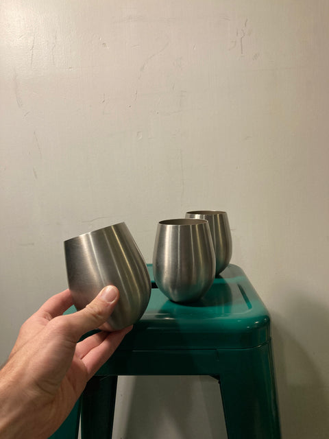 3 Metal Glasses