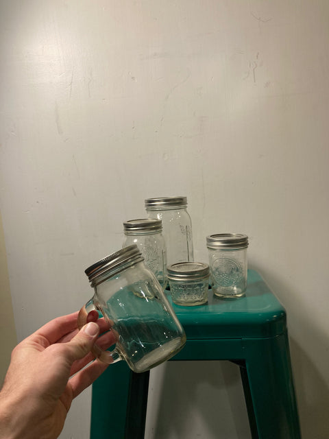 5 Glass Jars