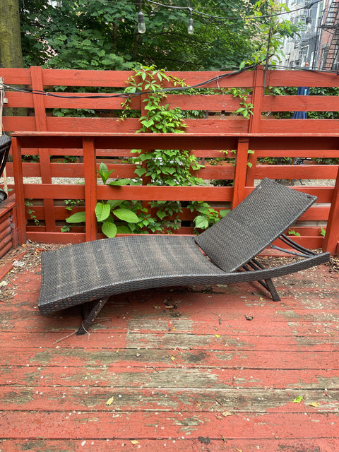 Another Wicker Outdoor Lounge Chair, 28" Wide & 80" Long