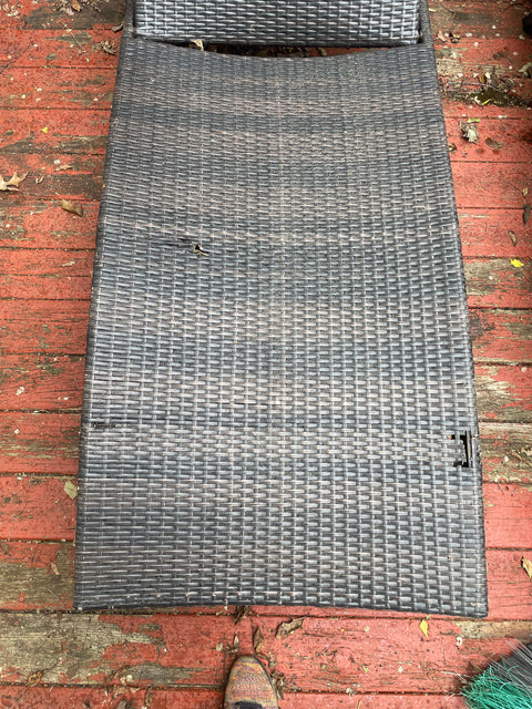 Another Wicker Outdoor Lounge Chair, 28" Wide & 80" Long