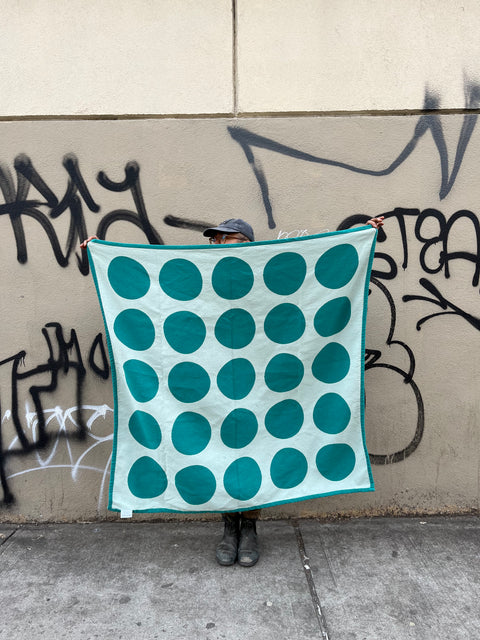 Cool Reversible Polka Dot Throw Blanket