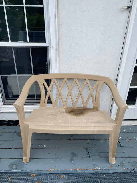 Another Plastic Outdoor Bench, 45x26"